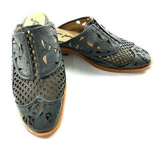 Free People Black Cutout Loafers